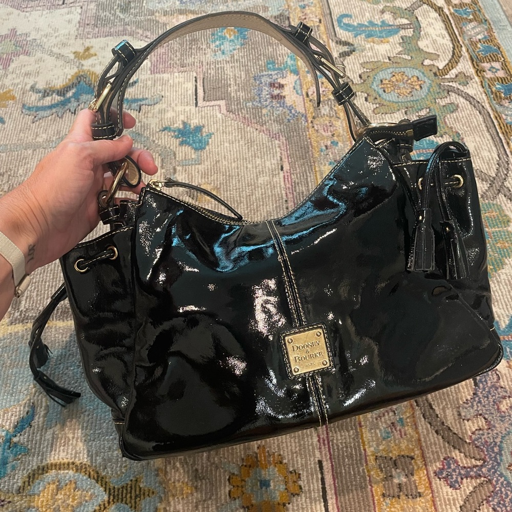 Dooney & Bourke Black Patent Leather Bag